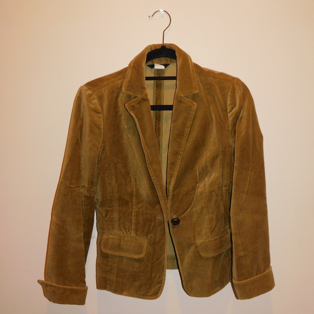 J Crew Velvet Blazer